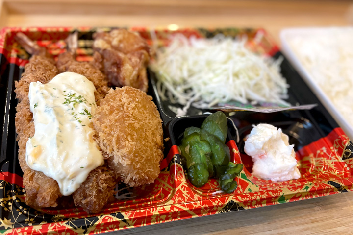 コロッケのいろは阪急茨木店のエビフライ弁当