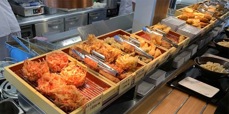香の川製麺 茨木店の天ぷら